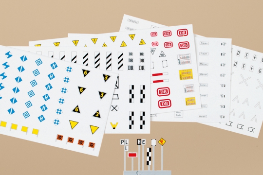 Eisenbahn-Signaltafeln und –S 