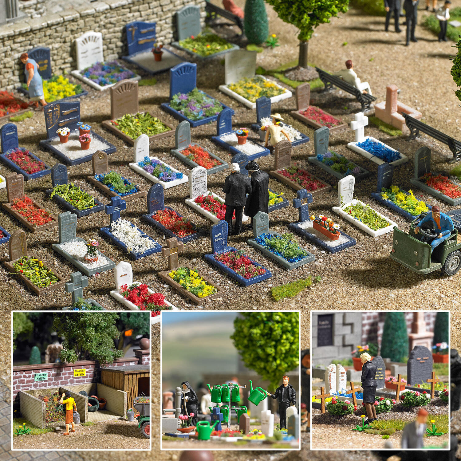 Friedhof Ausgestaltung H0 