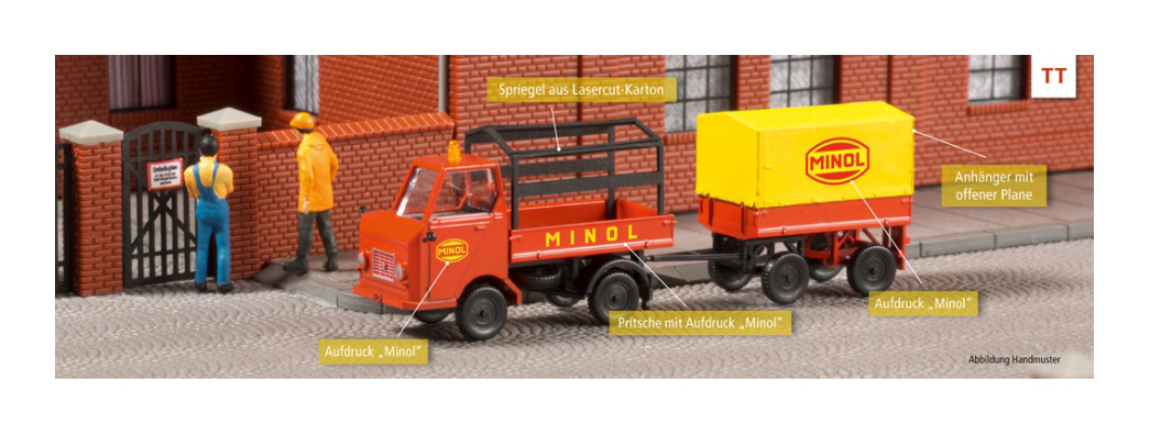 TT Multicar M22 mit Anhänger Minol