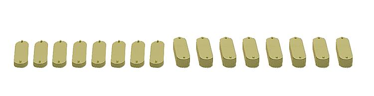 N Betonpfeiler-Set 16-teilig, , verwendbar als Brückenpfeiler und zur Verlängerung von 222547