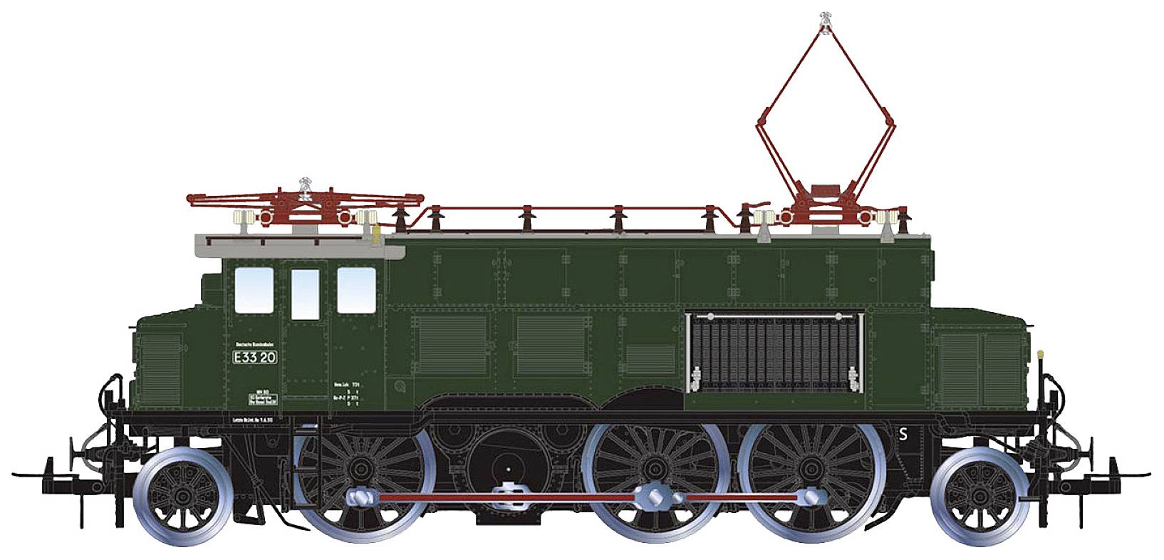 DB, E-Lok E33, grün, Ep.III, 