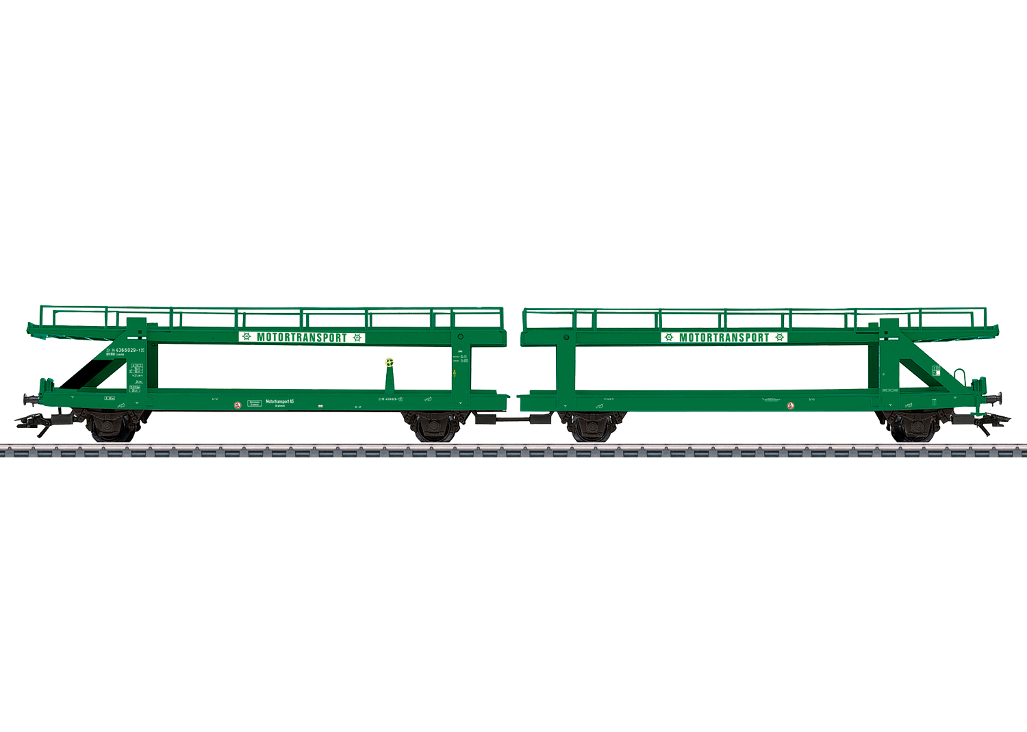 Autotransportwag.Laaeks NSB Doppel-Autotransportwagen Laaeks