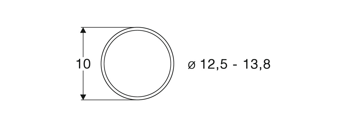 Haftringsatz  12,5-13,8mm 