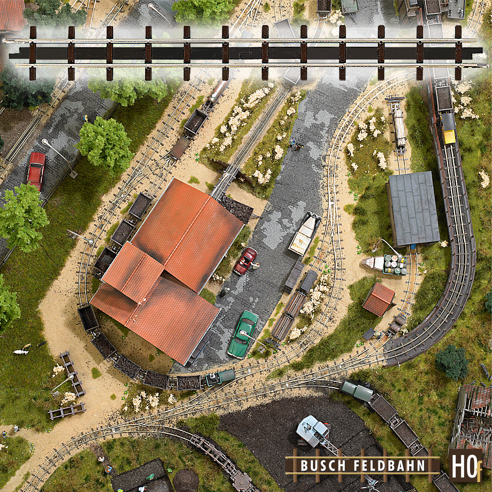 2 Gleise gerade 133,2 mm   H0 