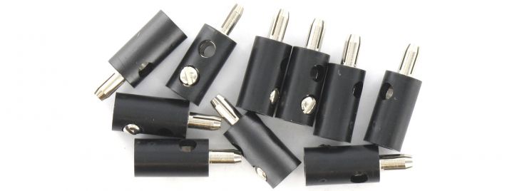 10 Stecker rund, sch 