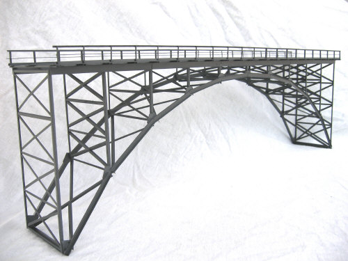 H0 Hochbogenbrücke 60cm, zwei gleisig