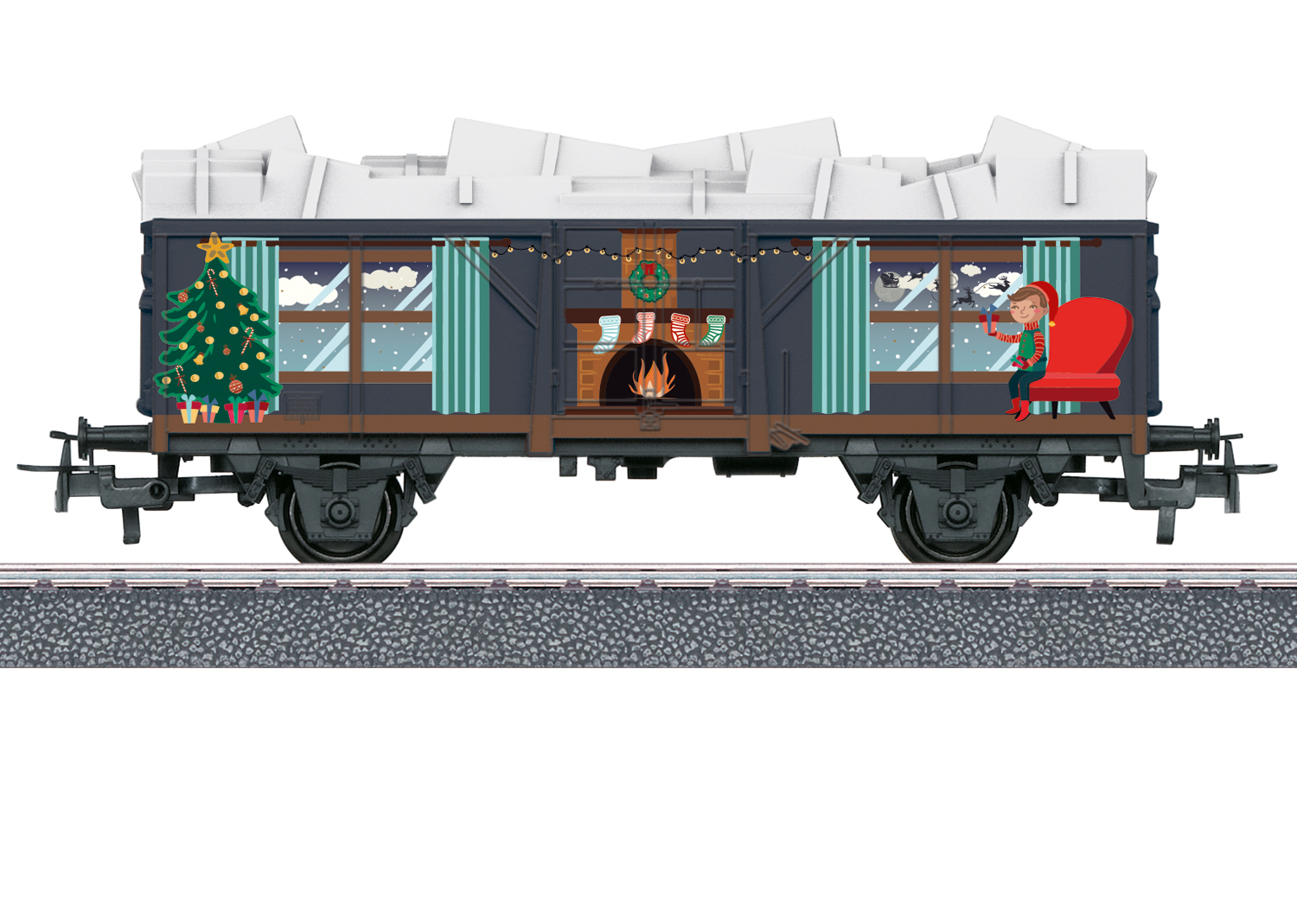 Weihnachtswagen m.Lichtmodul Märklin Start up - Weihnachtswagen mit Lichtmodul
