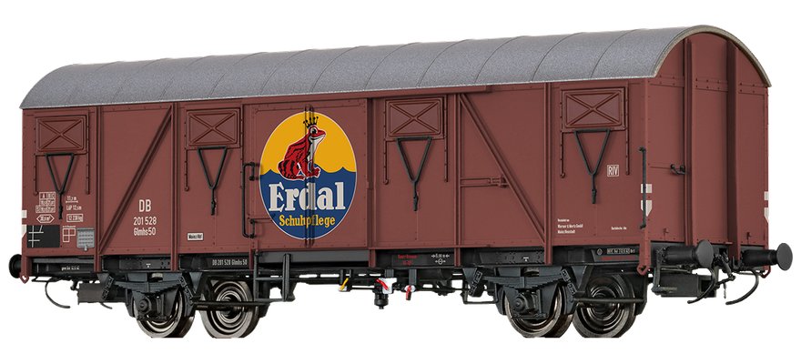 H0 Glmhs 50 DB, III, Erdal DC H0 Gedeckter Güterwagen Glmhs50 äErdal“ DB III
