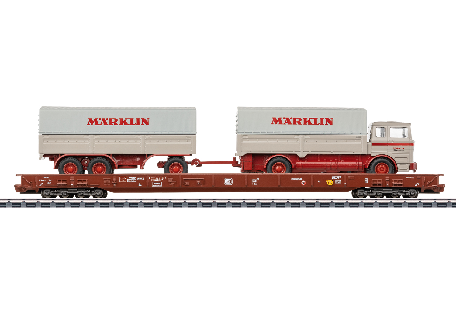 RoLa m.Märklin-LKW DB Niederflurwagen Saadkms