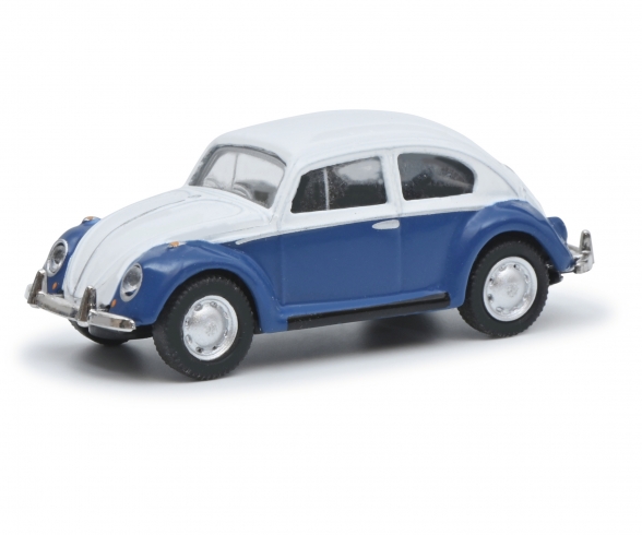 VW Käfer blau/weiß 1:87 