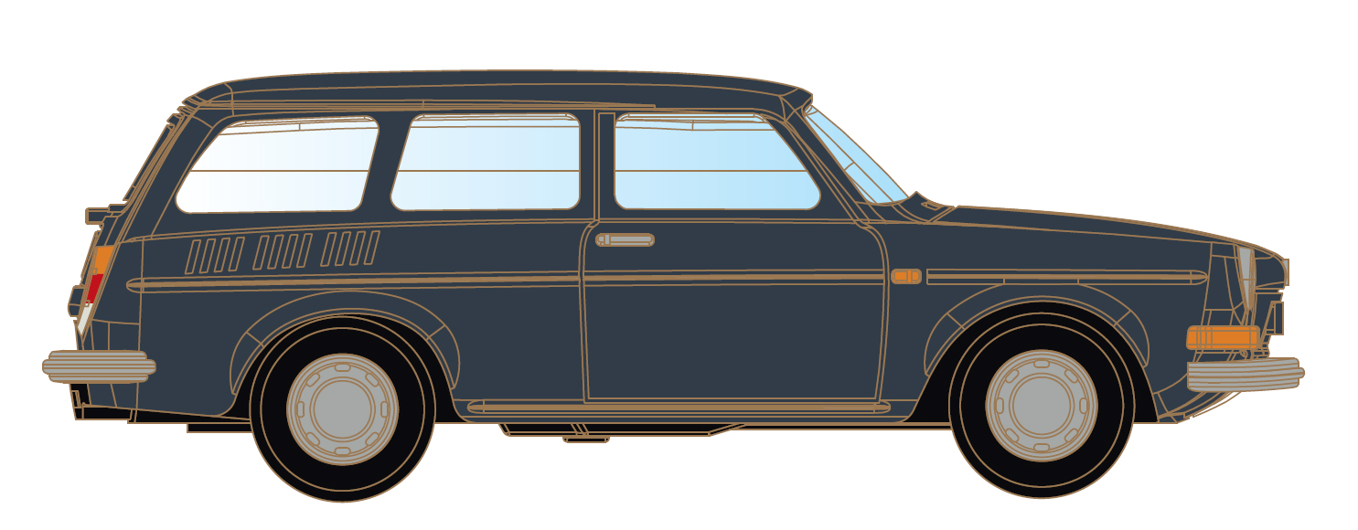 VW 1600 Variant Kombi blau 