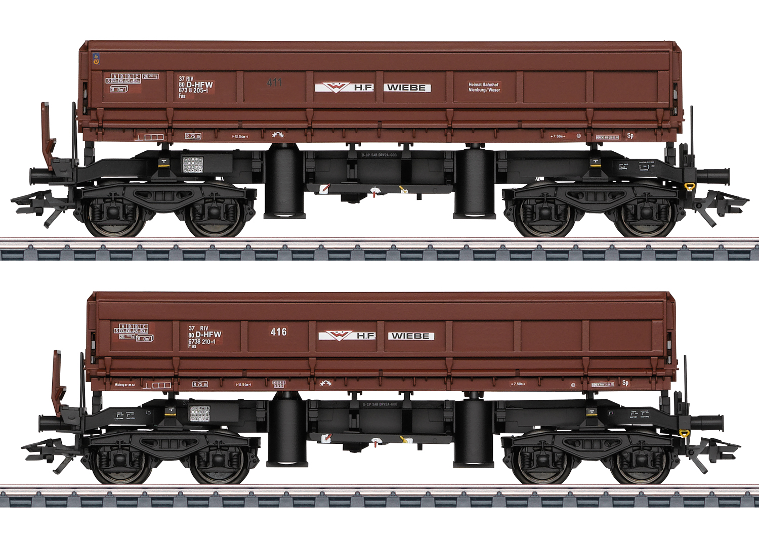 Seitenkippwagen-Set Wiebe MHI Seitenkippwagen-Set Fas