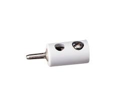 10 Stecker rund, wei 