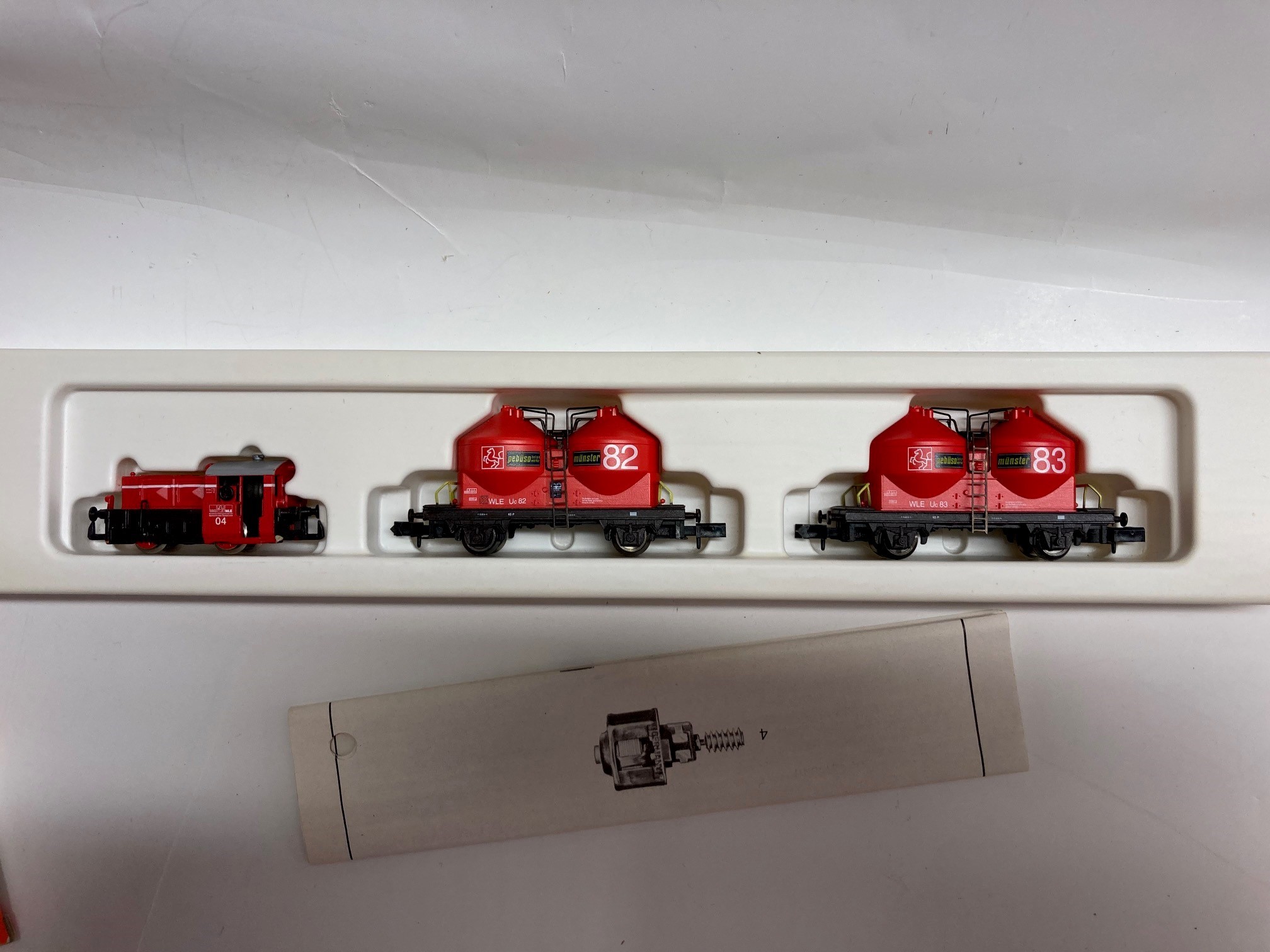 Arnold Spur N Köf Set mit Diesellok WLE