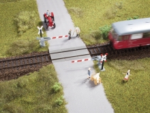 Bahnübergang -  Halbschranke 